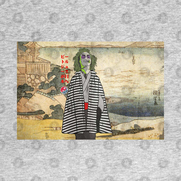 Beetlejuice goes to japan ukiyo-e by Brotherconk